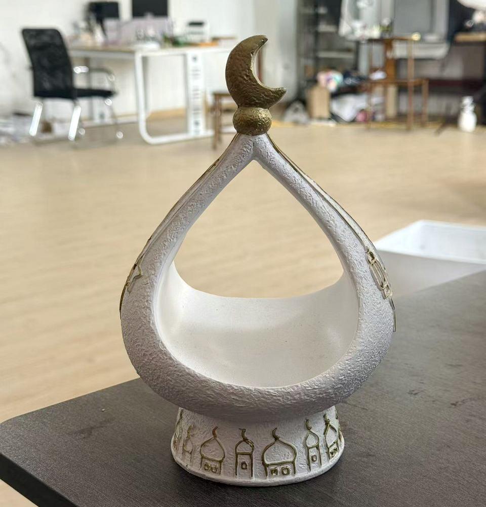 Middle Eastern Moon Castle Incense Burner, Ramadan Decor, Islamic Home Decor, Aromatherapy Ornament