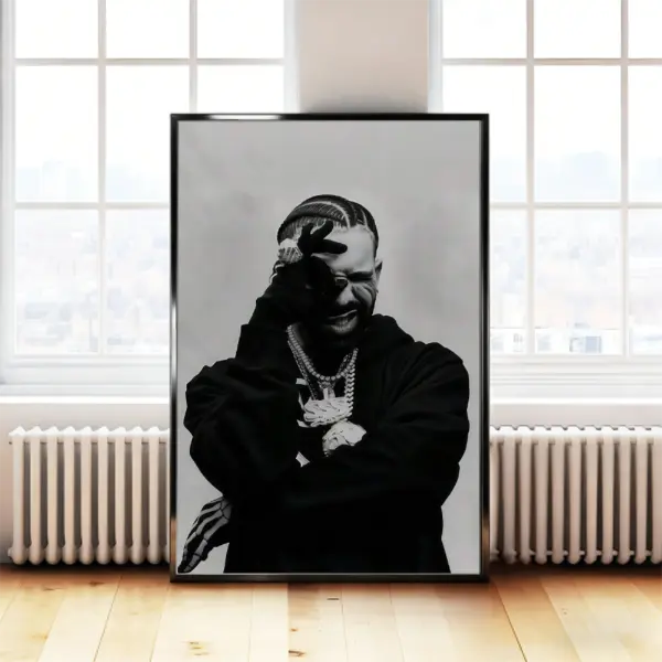 Drake No One Compares Album Cover Canvas Print Modern  Design Waterproof UV Resistant Music Poster Art For Living Room Bedroom Office Cafe Decor Multiple  - Kitchen, Wall album artwork poster music themed poster hip hop poster album cover