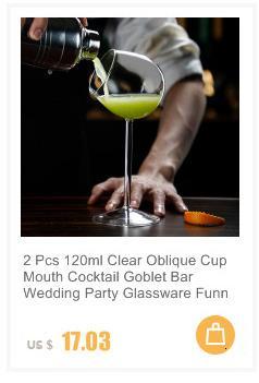Creative Glass Cup Upside Down Martini Cocktail Glasses Restaurant Cuisine Sashimi Dry Ice Container Leisure Bar Cold Drink Cup