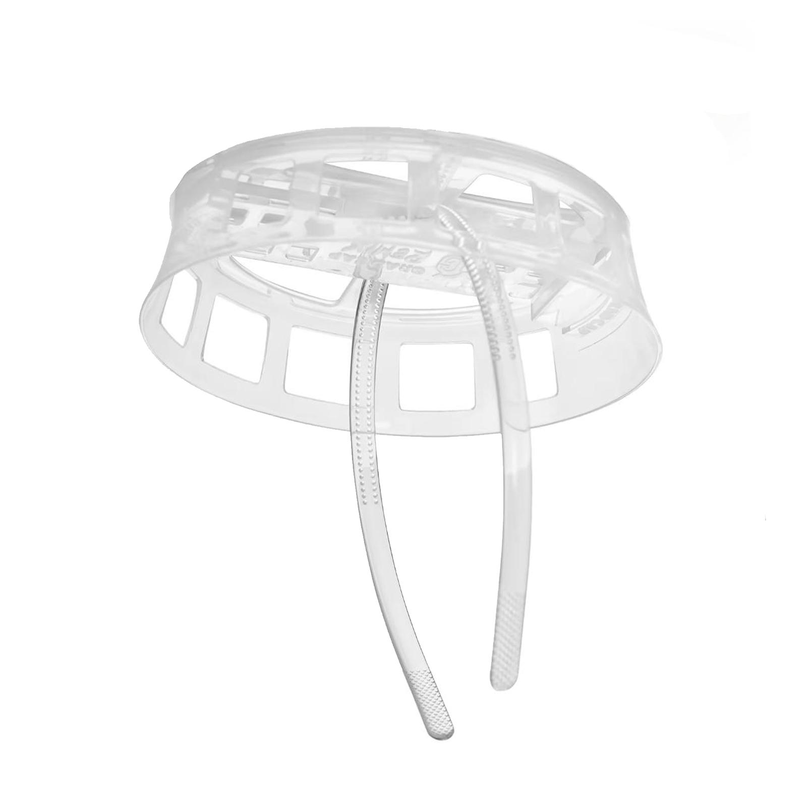 Invisible Graduation Cap Headband & Hat Holder Insert - Secure Non-Slip Clear Accessory for Women - Keep Perfect Hair Volume, Zero Flattening & Anti-Fall Fit for Thick Curly Hair - Ideal 2024 Grad Gift for Students (Black & Clear)