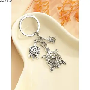 Turtle Design Alloy Keychain  Turtle Design Alloy Keychain for Men and Women, Fashionable Key Accessory for Bags, Cars, Daily Wear, Durable and Stylish Novelty Pendant