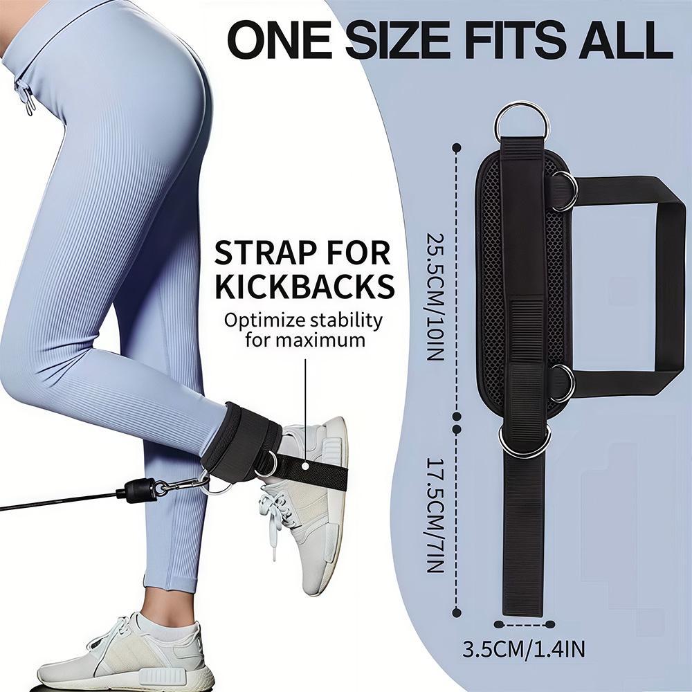Padded Ankle Strap, 1 Count Ankle Strap for Cable Machines, Double D-ring Fitness Ankle Cuffs for Gym Workouts Leg Training Equipment Weight Training Equipment