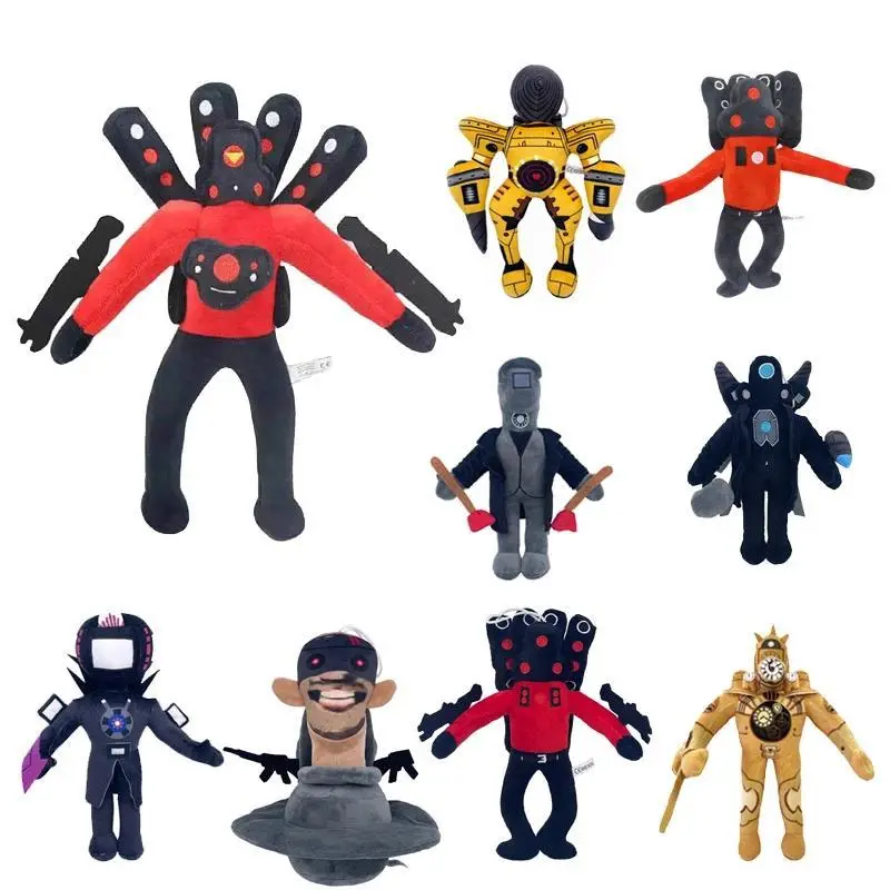 Skibidi Toilet Plush Soft Toy Cameraman TV Man Skibidi Dop Dop Yes Yes Titans Camcordeman Speakerman Speaker Man Doll
