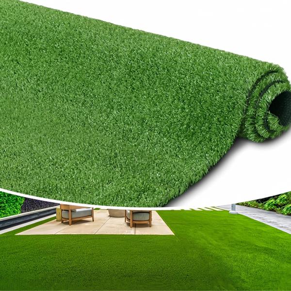 6x10 FT Artificial Grass Turf, 15mm Realistic Fake Grass Carpet with Drainage Holes, Durable Synthetic Lawn Rug for Dogs, Patio & Indoor Play 6x10 FT Artificial Grass Turf, 15mm Realistic Fake Grass Carpet with Drainage Holes, Durable Synthetic Lawn Rug for Dogs, Patio & Indoor Play