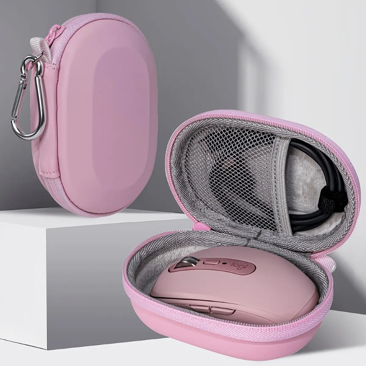 Single-Piece Mouse Storage Bag, Multi-Functional Data Cable Organizer, Digital Accessories Case, Shockproof Wireless Mouse Protector