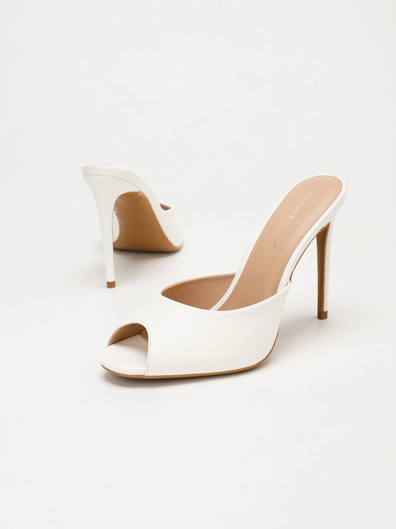Women's Multi‑color Matte Suede & Glossy Patent Faux Leather Open Toe Slip‑On Mule High Heel Sandals, Streamlined Minimalist Design Elegant Footwear with Soft Sole for Daily Commute, Vacation Getaway and Formal Party Events