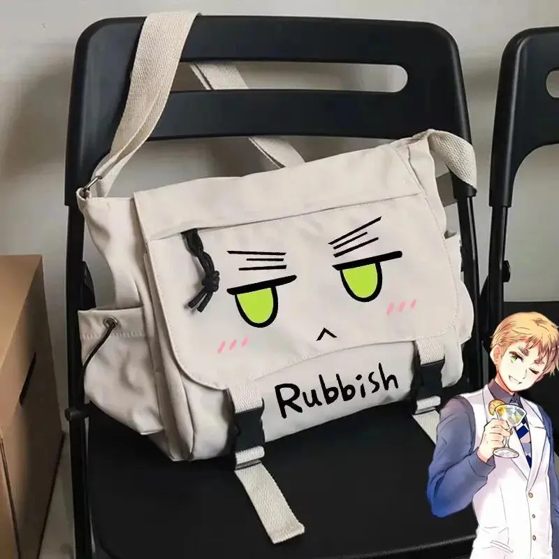 Anime Axis Powers Hetalia APH Cosplay Crossbody Bag Travel Shoulder Bag Student Canvas Messenger Bag Handbag Xmas Gifts