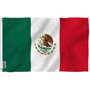 Mexico National Flag - Authentic Mexican Banner with Eagle Emblem, 2*3ft & 3*5ft, for Mexican Pride, Home Yard, Outdoor & Cultural Event Decor