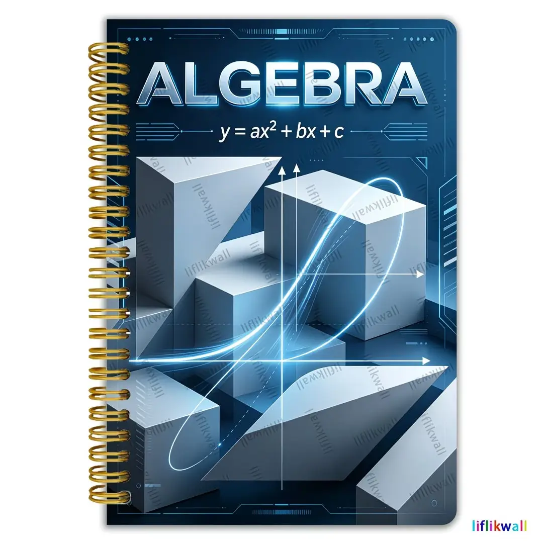 Math Practice Notebook for Students and Math Enthusiasts, Algebra Notes, Formula Organizer, Problem Solving Journal, Ideal Gift for Science Lovers