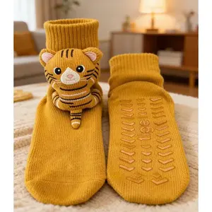 Cute 3D Animal Doll Socks| Soft Home Floor Socks, Family Wear for Men Women Kids, One Size 35-45
