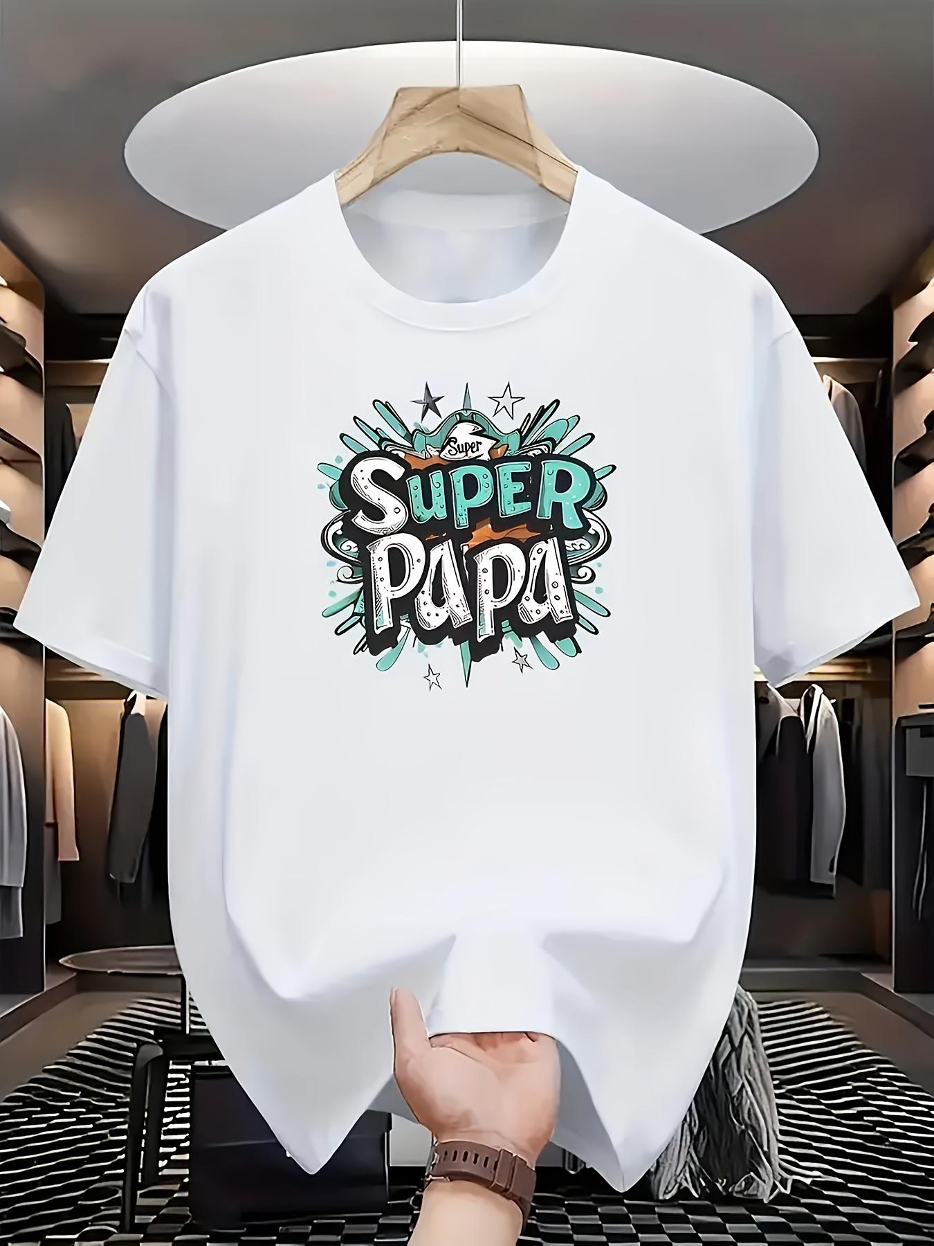 "Super Papa" Graffiti Tee – Perfect Father’s Day Gift for Dad & Grandpa