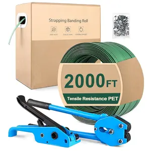 Banding Strapping Kit with Tensioner Tool | Pallet Strapping Kit (2000FT) | 2000FT