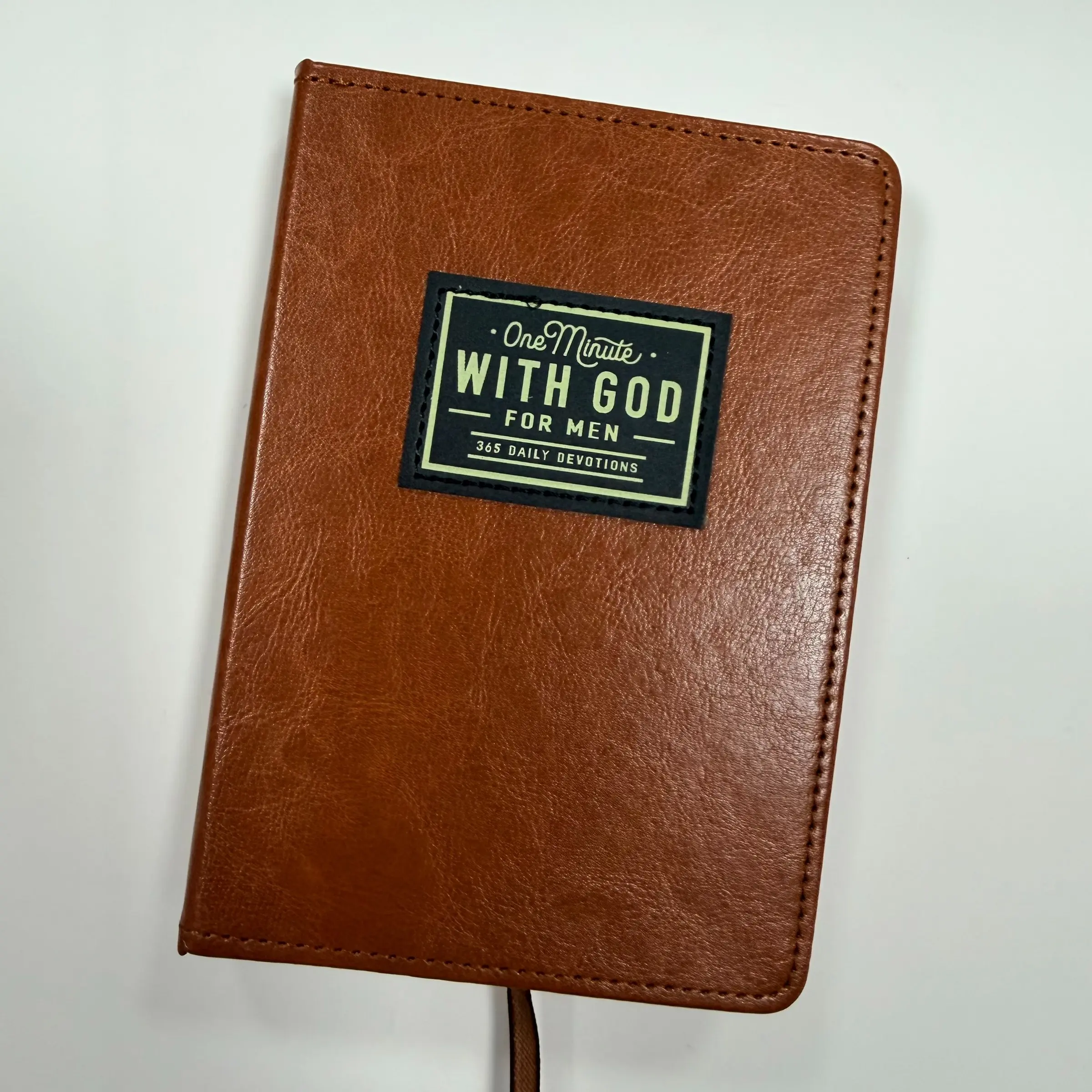 365 Days Daily Prayer Book, Men's Bible Study Devotional Notebook, Leather Cover, Spiritual Journal for Everyday Reflections