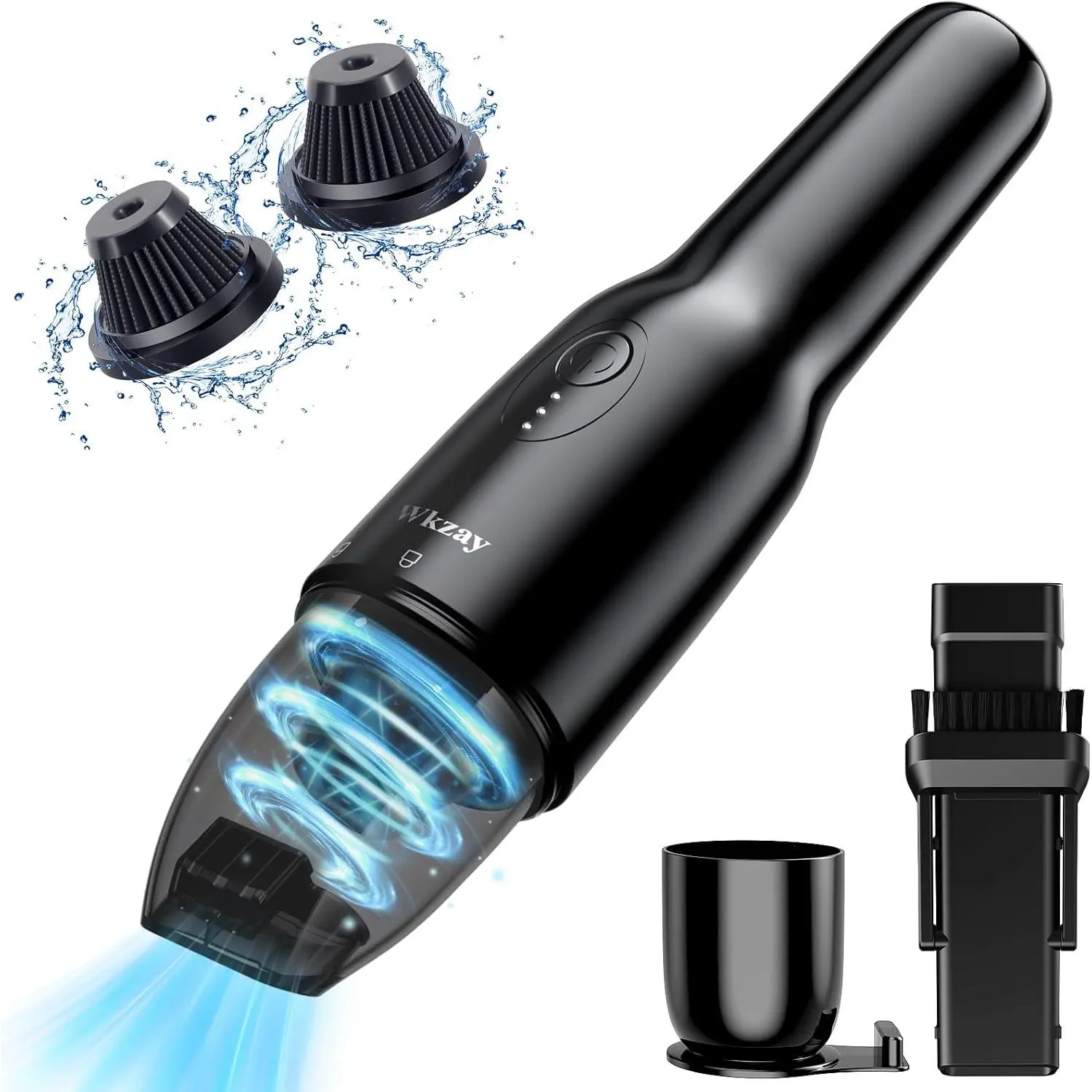 Portable Mini Handheld Vacuum Cordless: Brushless Motor – 16,000Pa Strong Suction, Fast Charging, Low Noise, Lightweight and Portable for Home, Apartment, Dorms, Small SpacesGift.