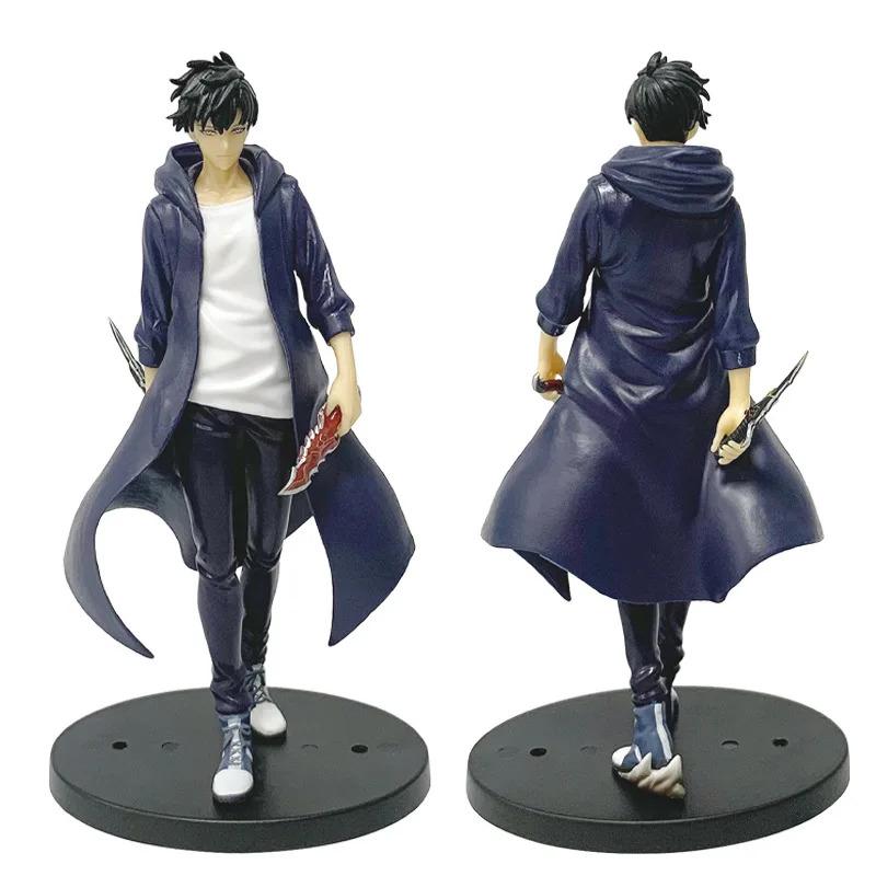 In Stock Solo Leveling Shadow King Figure Sung Jinwoo Cheng Xiaoyu Handheld Model Desktop Ornament Anime Collection Model Gift