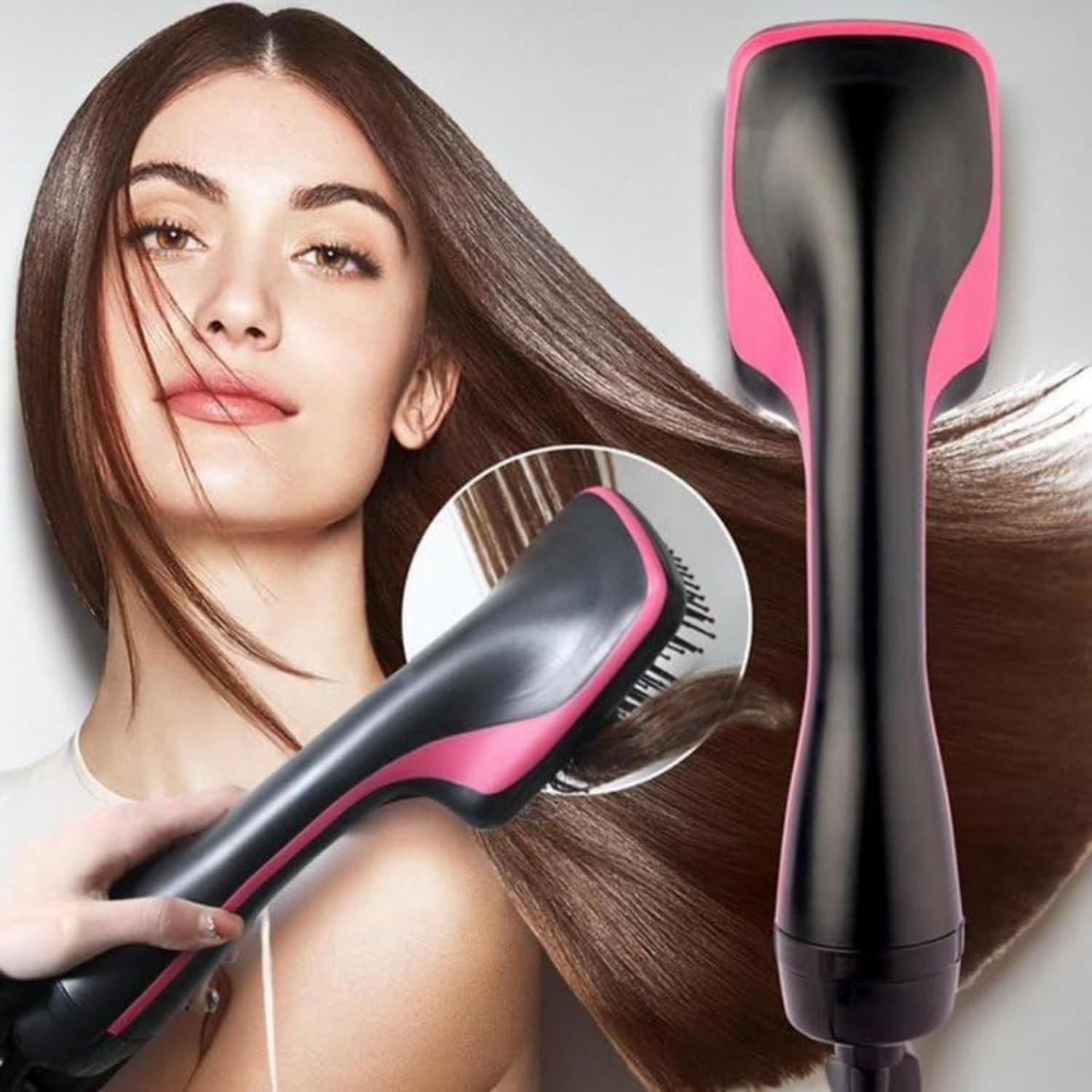 2 in 1 Comfort Comb Design Multifunctional Hair Dryer, Fast Drying Hair Styling Tool, Hairdressing Comb Hot Air Brush, Trending Products, Makeup Products, Back To School, Hair Straightener Comb