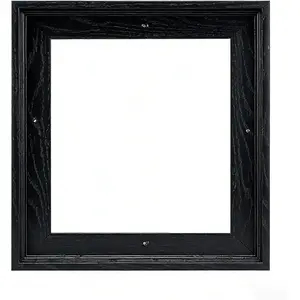 Canvas Floater Frame for 20"x20" Paintings,Square Floating Frame for 0.6"-0.9" Depth Canvas Art, Oil Painting Floating Frames (20"x20",Black)