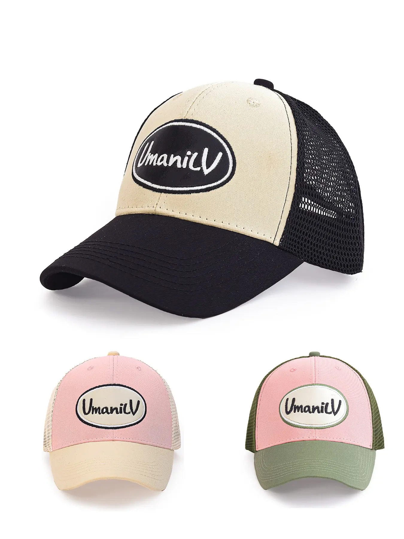 1 PC gender-neutral personalized letter embroidery multi-color baseball cap, lightweight and breathable, versatile for truck drivers and suitable for daily outdoor outfit combinations. It is also suitable as a gift.