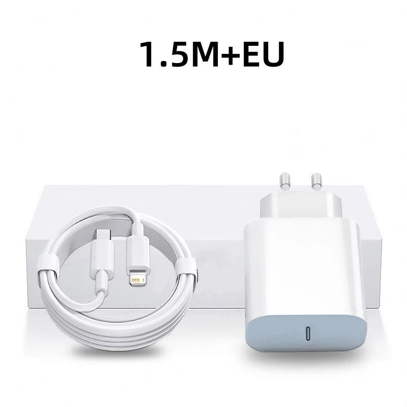 iPhone Charger, 20w USB-C Fast Charging Adapter with 1 Meter Cable, Compatible with iPhone 14/13/12/11/x/8/7 Models