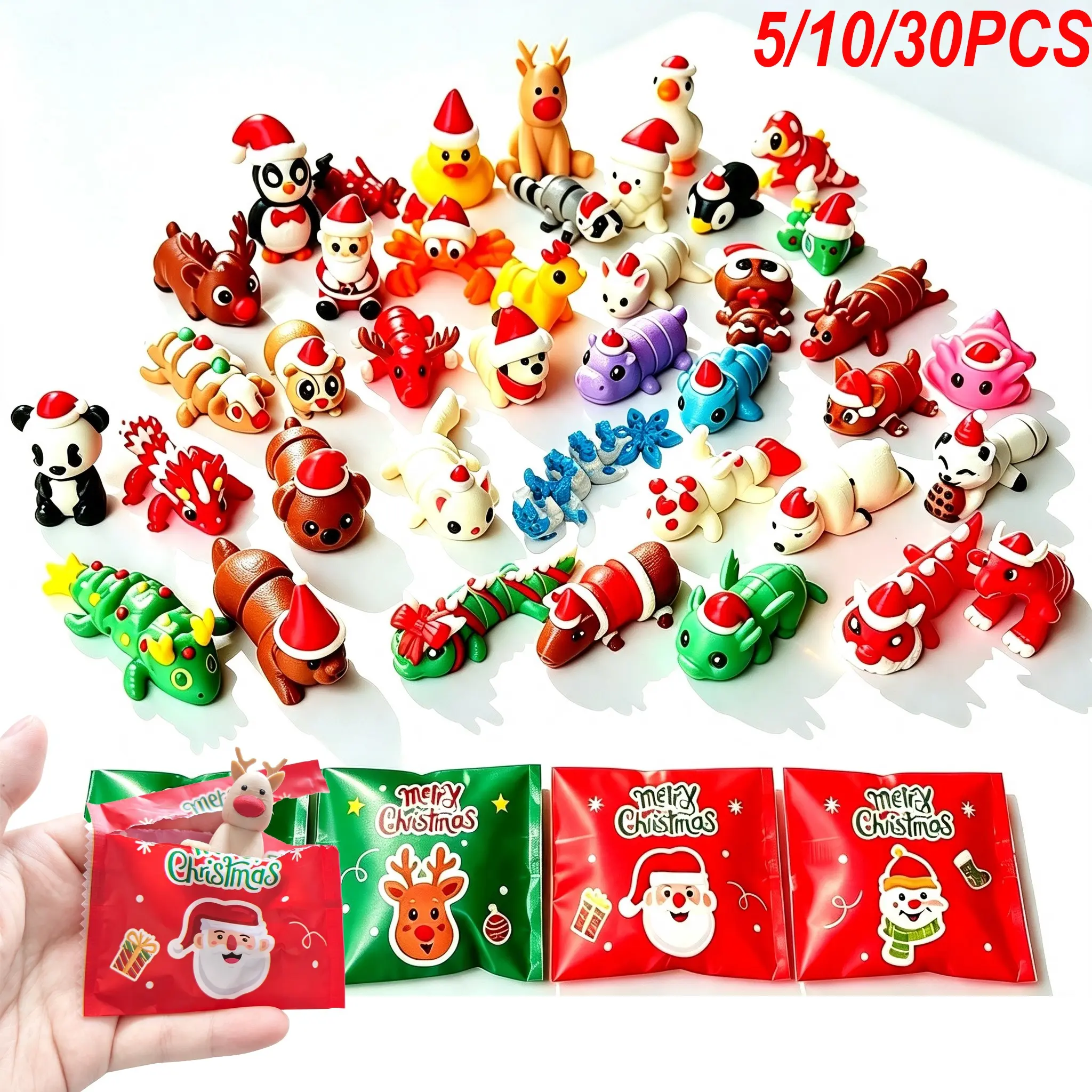 3D Printed Christmas Animal Gift Bags, Fun Opening Experience, Random Cute Christmas Ornaments, Holiday Decor, Funny Gifts, Party Favors