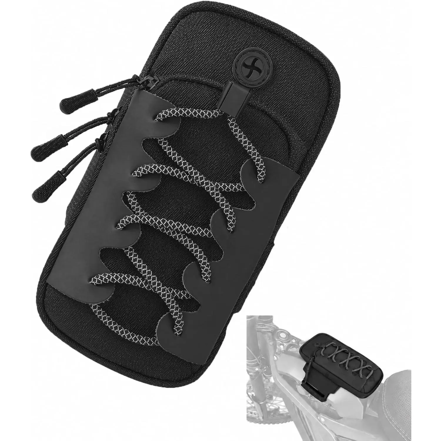Storage Bag,  Front Storage Pouch | for Sur-ron Light  X / Segway, Ebike Bag Scooter Handlebar Pack, Black