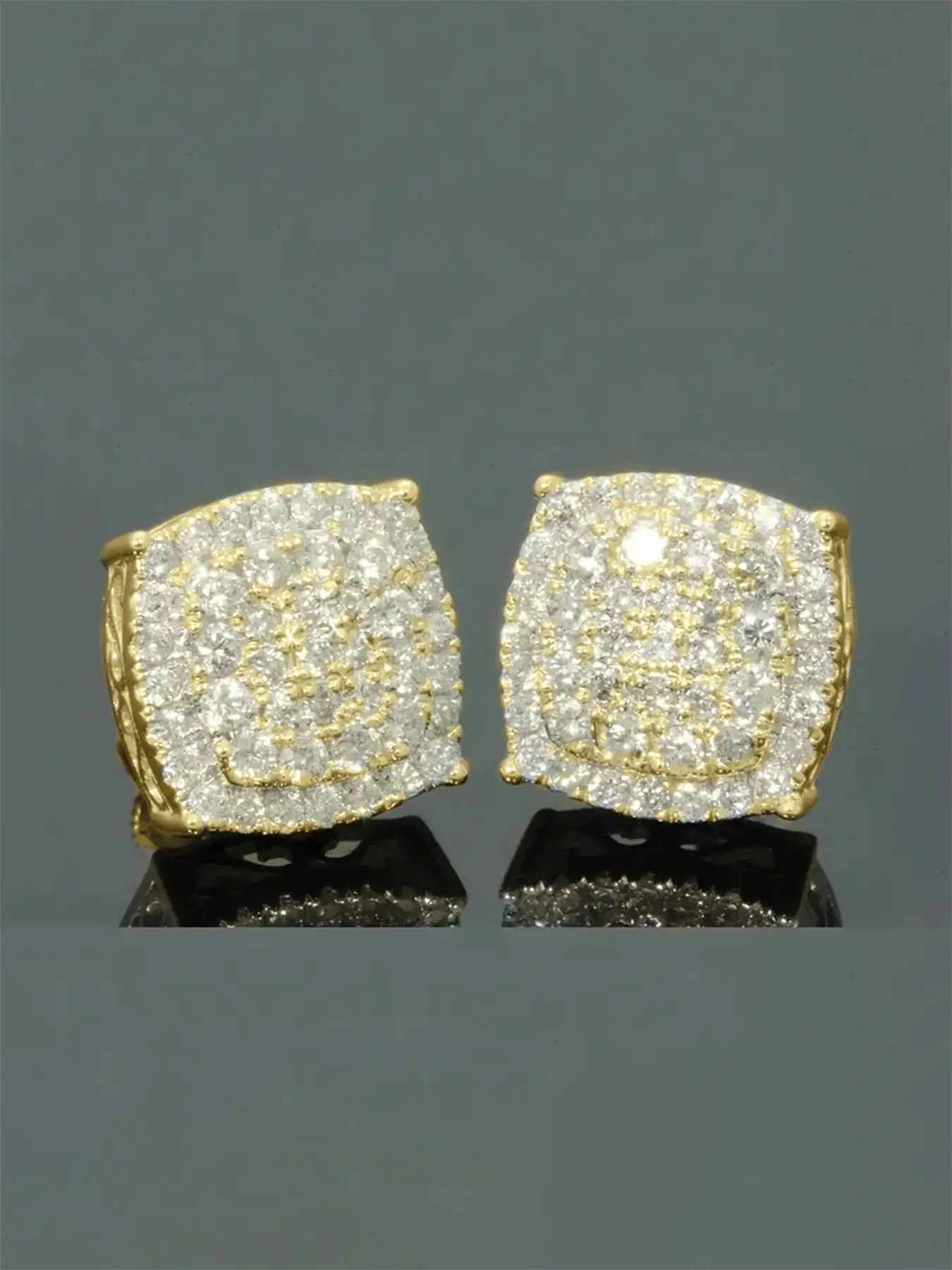 1 Pair Gorgeous Cubic Zirconia Stud Shining Earrings For Women For Wedding Engagement Anniversary Party Bridal Jewelry Valentine's Day Gift