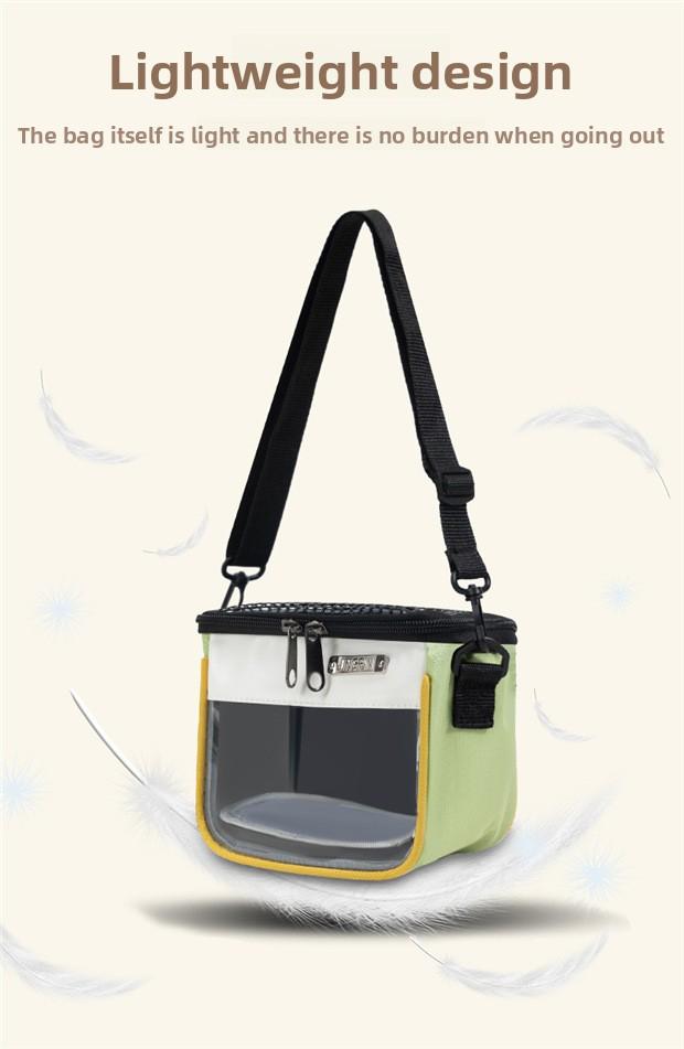 Hamster Pet Travel Bag Lightweight Breathable Chinchilla Hedgehog Small Pet Supplies Cross-Border Portable Carrying Handbag for Small Animals