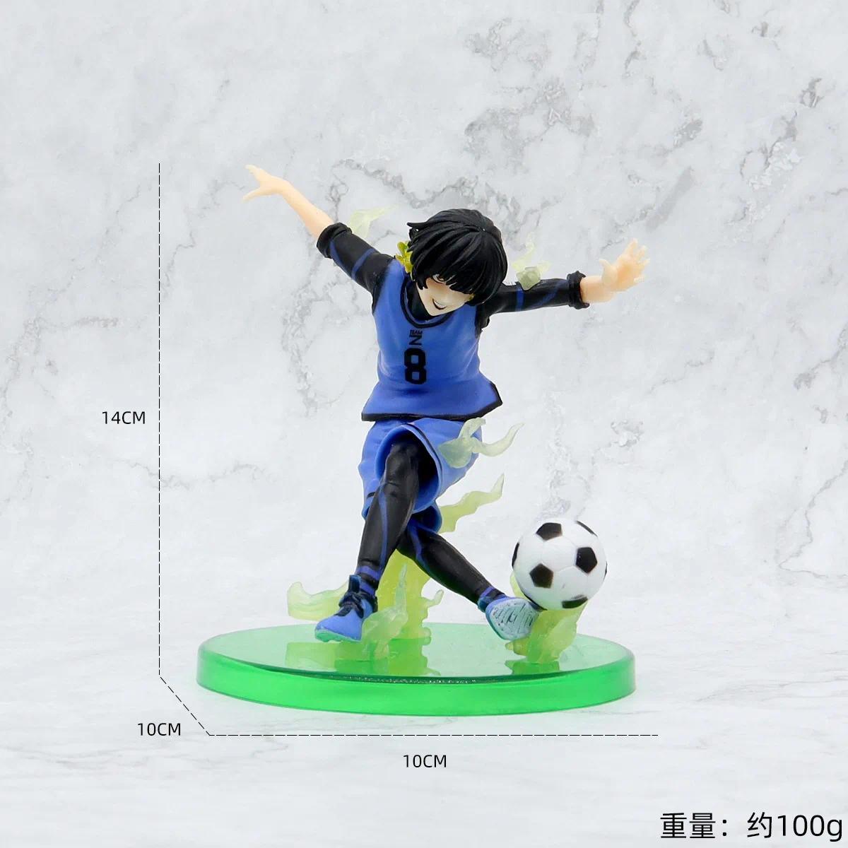 Captain Tsubasa Anime Figures Doll Isagi Yoichi Nagi Seishiro Bachira Meguru Mikage Reo Action  Model Toys for Children Gift