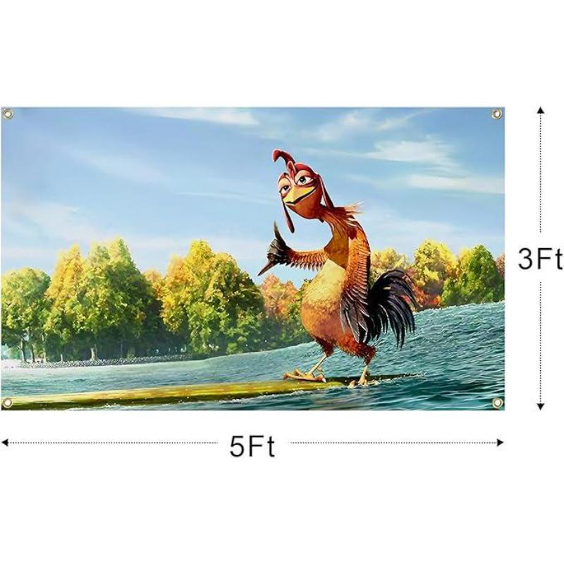 Tapestry  Chicken Joe 3x5Ft Flag Funny Tapestries Durable Man Cave Wall Flag with 4 Brass Grommets for College Dorm Room Decor Outdoor Party Banner Tree Design