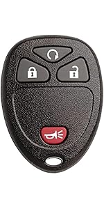 Keyless Entry Remote Control Key Fob Replacement Fits for Chevy Silverado 1500 2500 HD 2003-2006 Avalanche Equinox SSR Suburban Tahoe GMC Sierra Yukon XL Hummer H2 Cadillac Escalade LHJ011