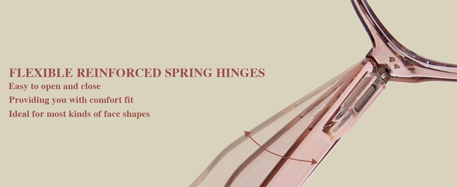 Progressive Multifocus Reading Glasses for Women Men Oversized Anti Blue Light Blocking Readers Square Eyeglasses