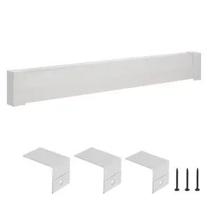 fathersdaygift VEVOR Baseboard Heater Covers, Basic Series 6 ft Standard Electric Heating Unit Front Cover for Home Improvement, Heavy-duty Steel, Easy Installation for Bedroom Replacing Old Cover, White