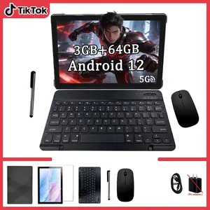 10.1-Inch Android Tablet, 3+64GB RAM, High Resolution Screen, Gaming & Office Use, Includes Keyboard, Stylus, Mouse, Perfect Gift
