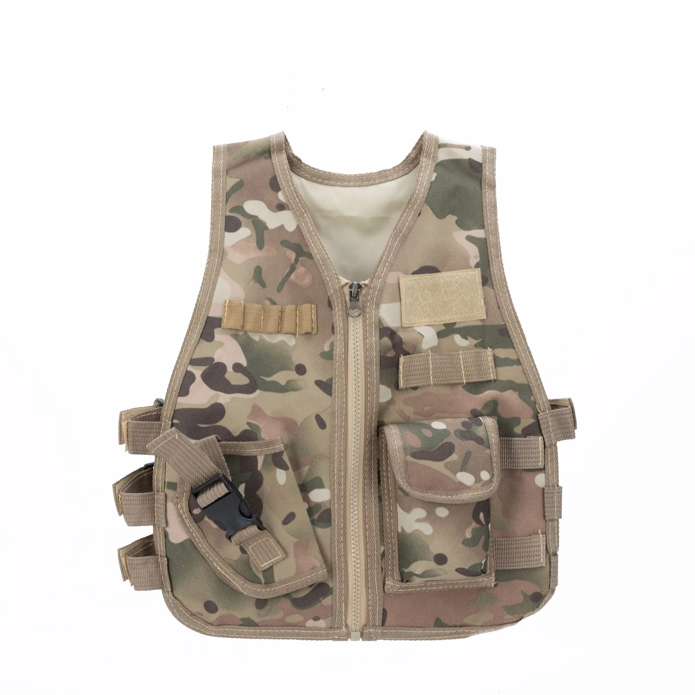 Cp Outdoor Camouflage Tactical Kids Vest, Military-Style Jacket, Perfect for Adventure & Playtime, Durable & Comfortable Design