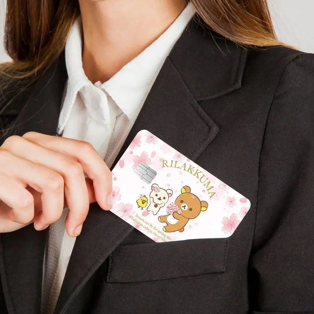 Popular Cute R-Rilakkuma 100% Hot Sale Amine Credit Debit Bank Card Bus Card Film Skin Sticker