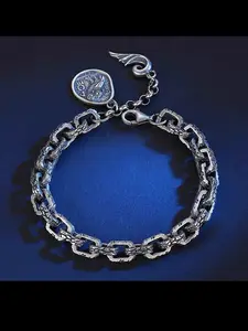 New Men's Bracelet, Vintage Crack Design, Fashionable Unique Style, High-End Cool Trendy Men's Wristband, Stylish Accessory for Men