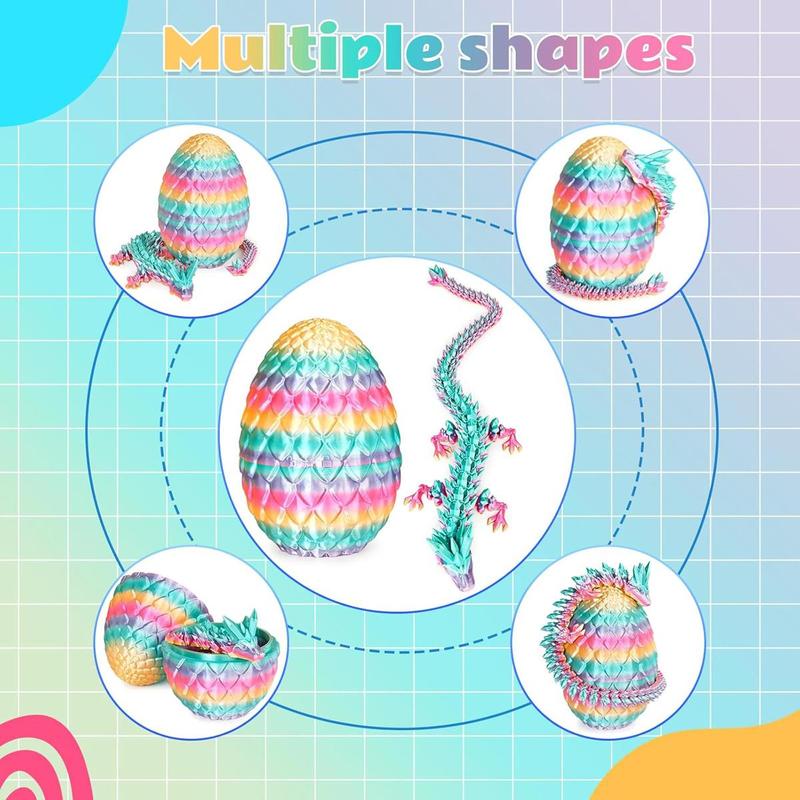 1pcs 3D Printed Dragon Egg with Dragon Inside, Mystery Crystal Dragon Egg for Easter Basket Stuffers, Easter Basket Essentials, Home Office Desktop Decor for Easter, Valentine's Day and New Year 1pcs 3D Printed Dragon Egg with Dragon Inside, Mystery Crystal Dragon Egg for Easter Basket Stuffers, Easter Basket Essentials, Home Office Desktop Decor for Easter, Valentine's Day and New Year