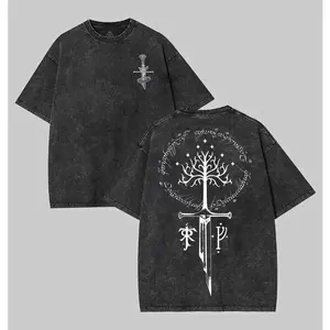 LOTR LOTR Middle Earth Shirt, JRR Tolkien Hoodie, Lord of the Rings Merch, LOTR Sweatshirt, Menswear Top apparel men gifts Vintage Distressed