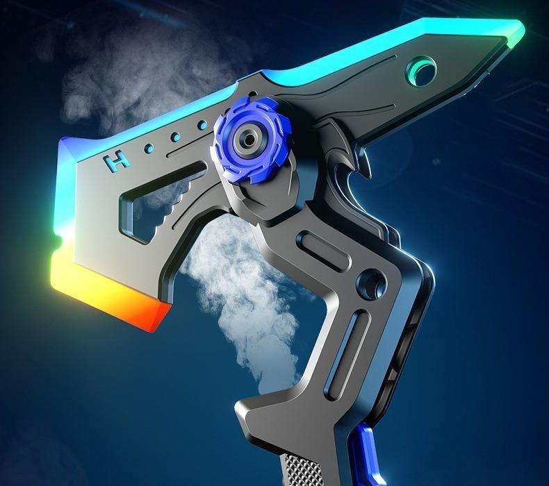 2-in-1 Sword & Axe Prop for Boys, 7-Color Luminous Spray Transformable Light Saber, Glowing Cosplay Weapon Prop, Interactive Deformable Axe-Sword Gift with Lights, Fun Role-Play Prop for Kids lead street