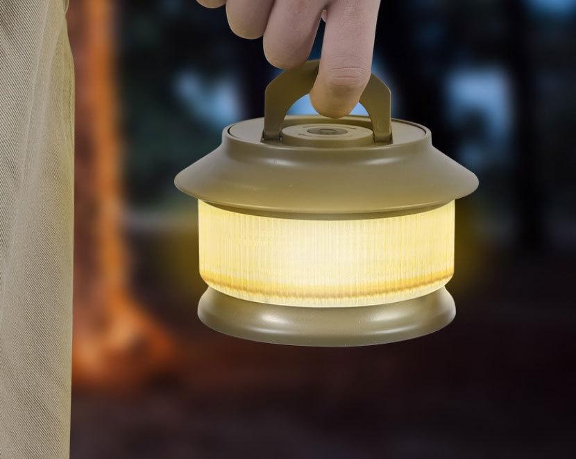 Outdoor Camping String Lights Warm White LED Fairy Lights with Ruler Design Windproof Rope Lantern for Tent Decoration Festival Party Night Lighting