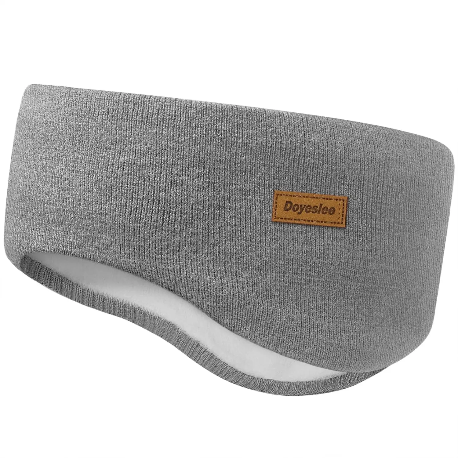 Fleece Ear Warmer Headband for Men and Women, Winter Running Headband Ear Covers for Cold Weather Ear Muffs for Jogging Skiing Hiking Cycling