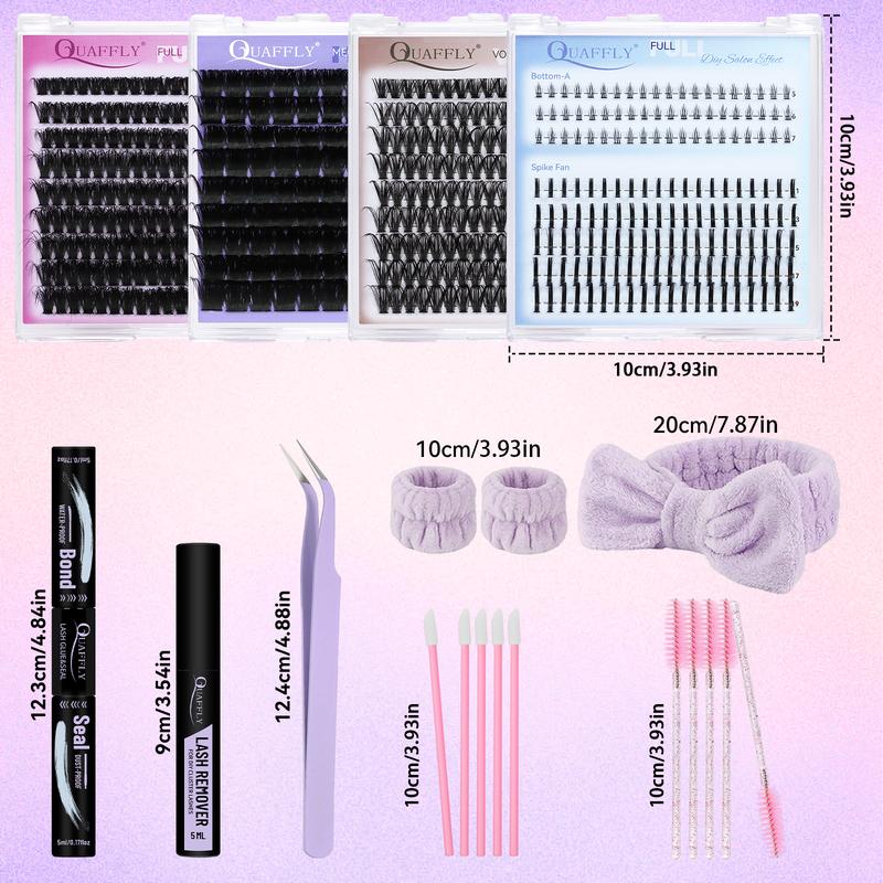 5 in 1 Eyelash Kit, Eyelash Extensions Kit, Including Eyelash Glue, Eyelash Remover, Eyelash Curler, Eyelash Brush, Eyelash Tweezers, Eye Makeup Tool for Women, Cosmetic, Black, Diy Eyelash Extensions, Eyelash Set
