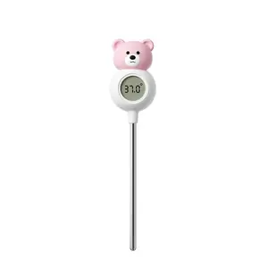 Digital Instant Read Thermometer for Cooking, Food Thermometer for Liquids, Water, Milk Temperature, Digital Food Thermometer for Kitchen Cooking - Pink