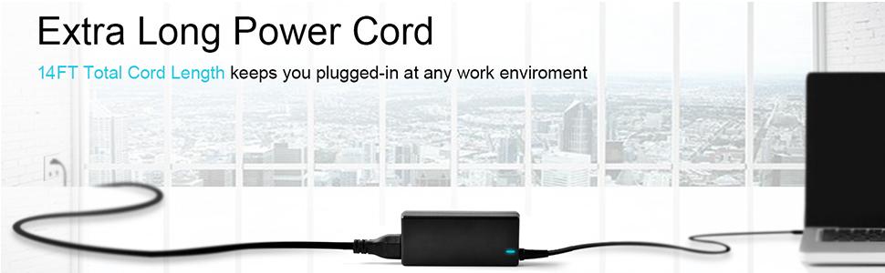 Charger Compatible with Dell Laptop Computer 65W 45W Round Tip Power Adapter