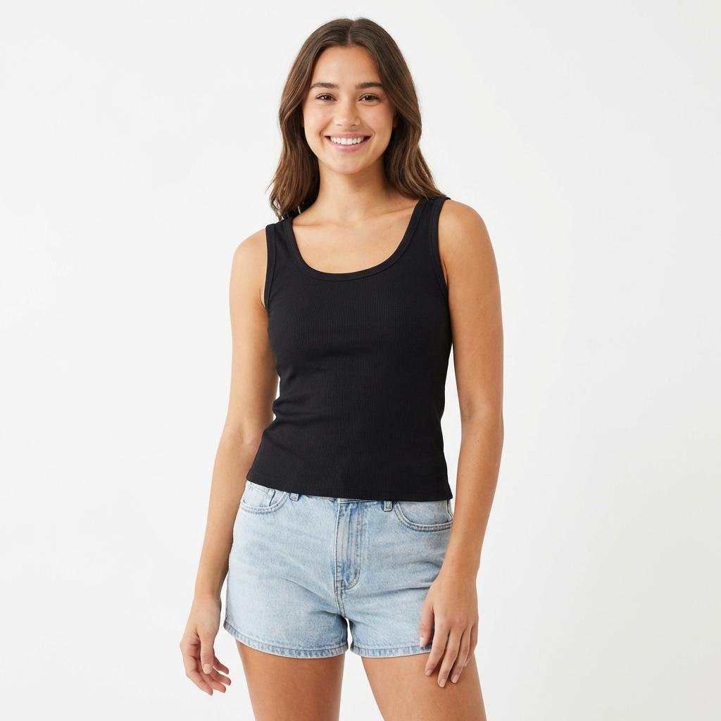 Women's Slim Fit Crop Tank Top