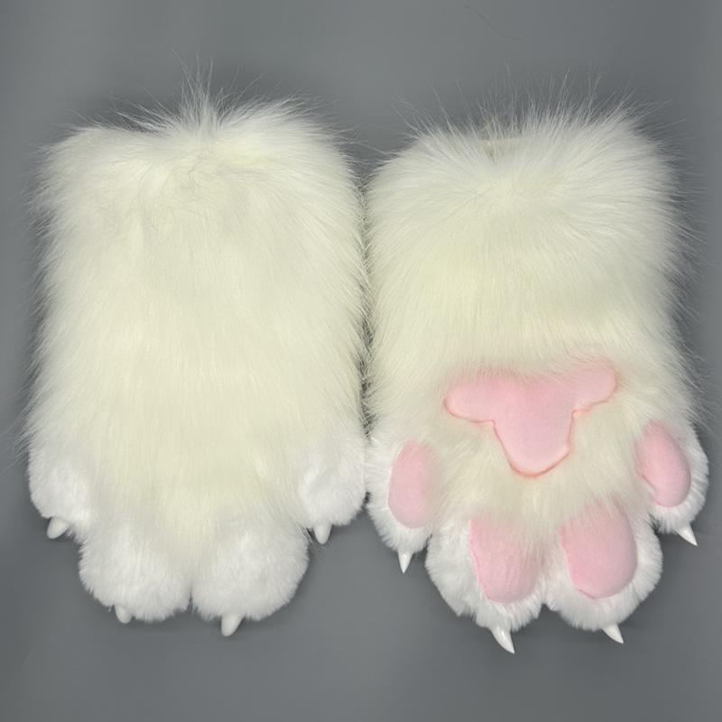 Fursuit paws gloves Furry Claw Gloves Built-in Whistle Decompression Toys Costume Party Accessories for cosplay