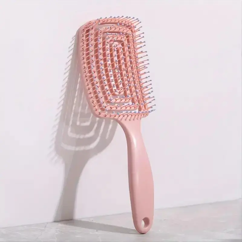 Hollow Hair Brush, Dry and Wet Use, Ideal for Hair Detailing and Scalp Massage, Unisex Curl Styling Tool, Perfect Gift for Girls