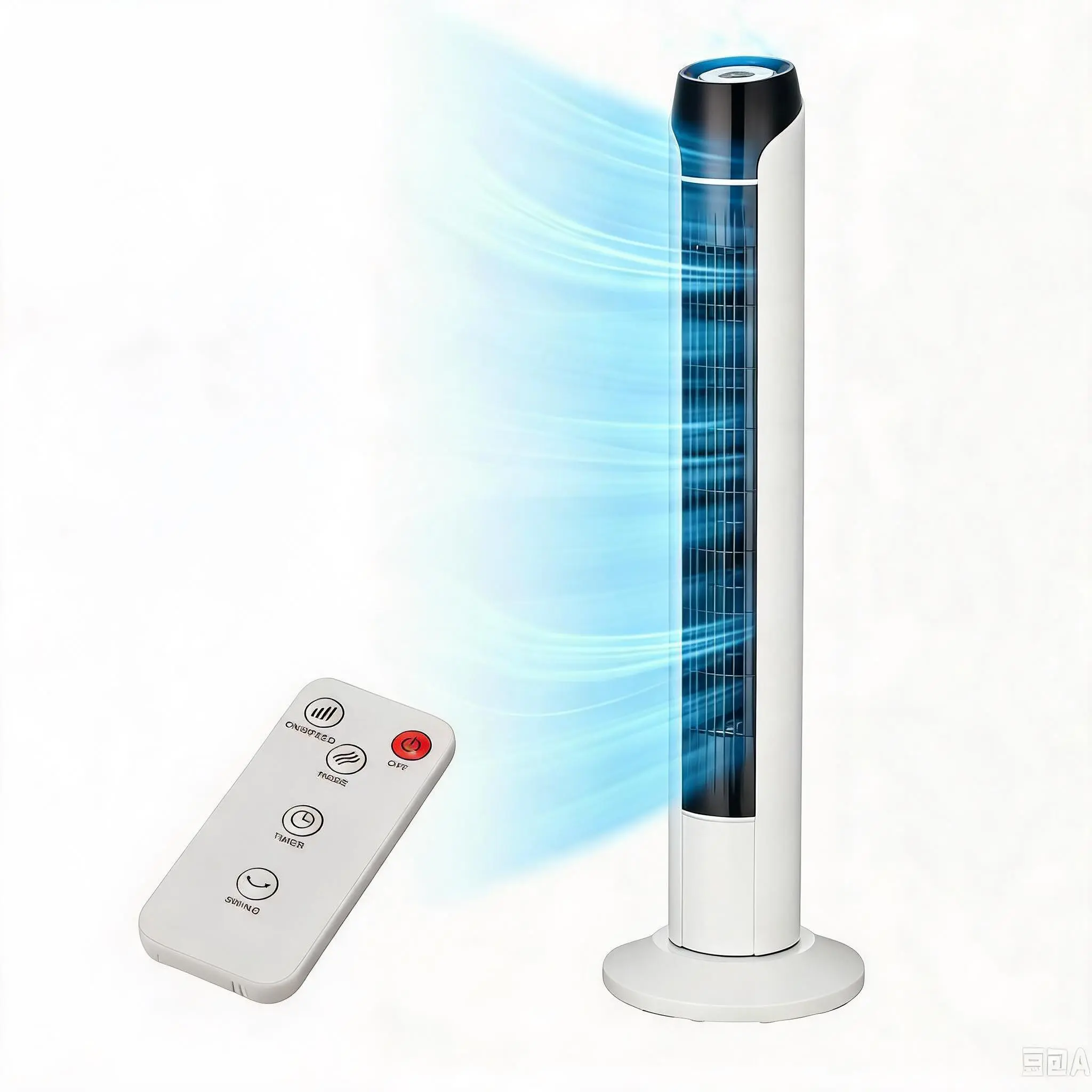 【GAOMON】Tower Fan for Bedroom, Quiet Slim Standing Fan for Home Office Living Room, Space Saving Vertical Air Circulator, Modern Design, Safe for Kids Pets, Easy Control Cooling Fan