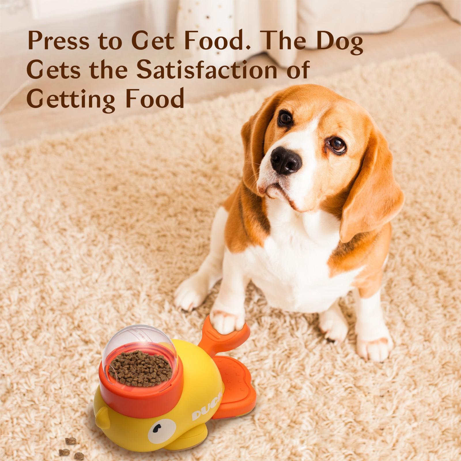 2-in-1 Duck Toy: Slow Feeder + Treat Launcher – Interactive Puzzle for Bored Pets, Freeze-Dried Compatible 2-in-1 Duck Toy: Slow Feeder + Treat Launcher – Interactive Puzzle for Bored Pets, Freeze-Dried Compatible