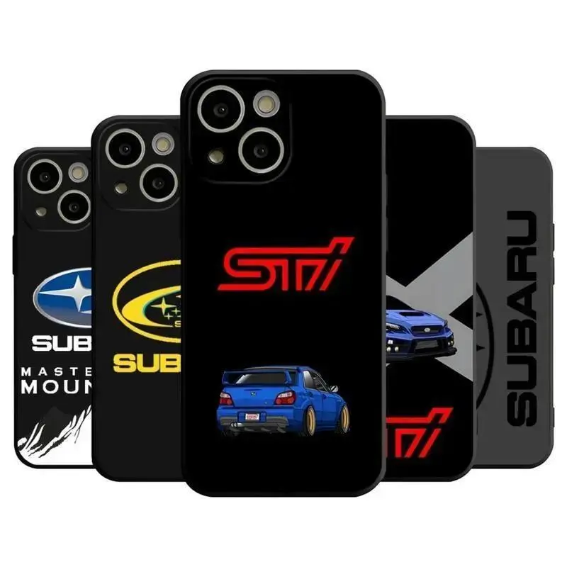 JDM S-Subaru WRX Sti Logo Shockproof Air Back Phone Case - Polycarbonate-TPU Casing with Protection Suitable for iPhone 17-11 Pro Max/Plus and  Samsung Galaxy S23-25